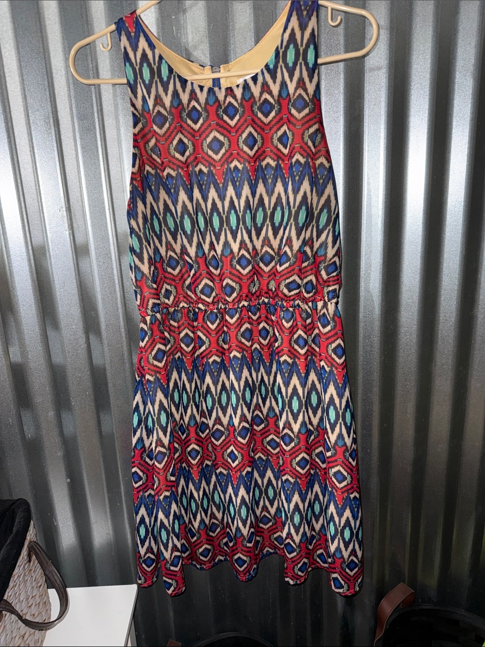 Multicolor Geometric Print Women's Skirt - Casual Summer Style